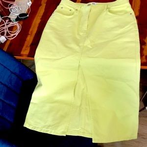 BDG maxi neon denim skirt
